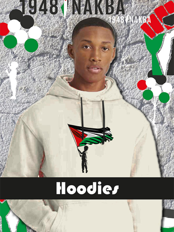 Hasna Gifts – Free Palestine Range – Category – Hoodies – White